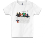 Дитяча футболка з Супергероями та Ісусом And that`s how I saved the world